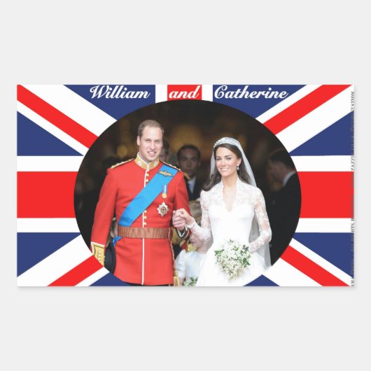 Sticker Rectangulaire Le Mariage royal 14 (Devant)