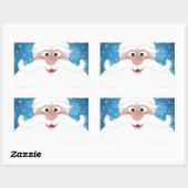 Sticker Rectangulaire Le meilleur Père Noël (Feuille)