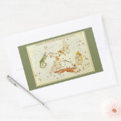 Sticker Rectangulaire Le miroir de l'Ukraine, la carte céleste de l'astr (Enveloppe)