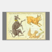 Sticker Rectangulaire Le miroir de l'Ukraine, la carte céleste de l'astr (Devant)