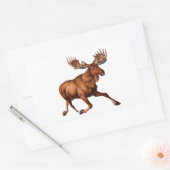 STICKER RECTANGULAIRE LE MOOSE EST LOIN (Enveloppe)