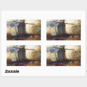 Sticker Rectangulaire Le Moulin de la Galette Van Gogh (Feuille)