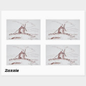 Sticker Rectangulaire Le Moulin de Moidrey | Pontorson (Feuille)