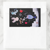 Sticker Rectangulaire Le mur de Pink (Sac)