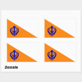 Sticker Rectangulaire Le Nishan Sahib (Feuille)