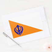 Sticker Rectangulaire Le Nishan Sahib (Enveloppe)