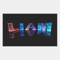 Le nom Liam en lumières 3D (photo)