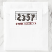 Sticker Rectangulaire Le nombre premier soupçonne (Sac)