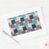 Sticker Rectangulaire Le paon sur la plage (Enveloppe)