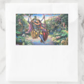 Sticker Rectangulaire Le Pâque du Swing - Radha et Krishna (Sac)