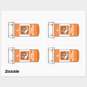 Sticker Rectangulaire Le parachutisme est ma drogue (Feuille)