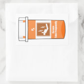 Sticker Rectangulaire Le parachutisme est ma drogue (Sac)