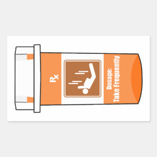 Sticker Rectangulaire Le parachutisme est ma drogue