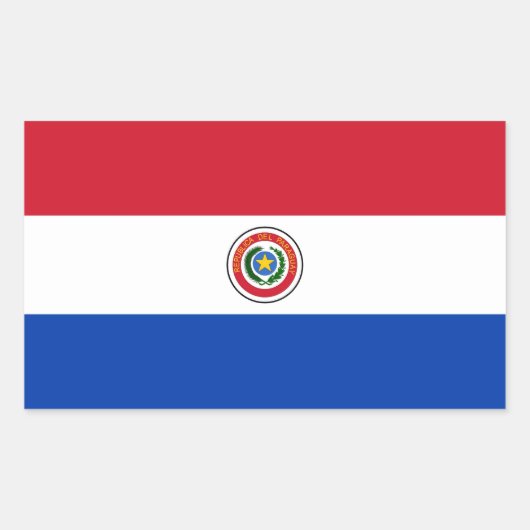 STICKER RECTANGULAIRE LE PARAGUAY (Devant)