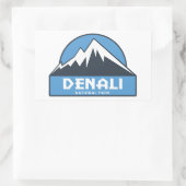 Sticker Rectangulaire Le Parc national de Denali (Sac)