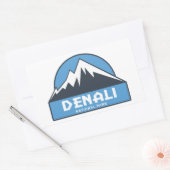 Sticker Rectangulaire Le Parc national de Denali (Enveloppe)