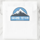 Sticker Rectangulaire Le Parc national de Grand Teton (Sac)