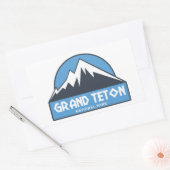 Sticker Rectangulaire Le Parc national de Grand Teton (Enveloppe)