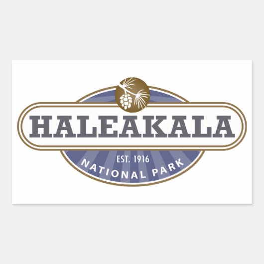 Sticker Rectangulaire Le Parc national de Haleakala (Devant)