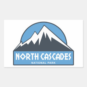 Sticker Rectangulaire Le Parc national de North Cascades