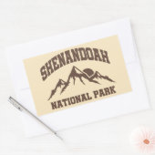 Sticker Rectangulaire Le Parc national de Shenandoah (Enveloppe)