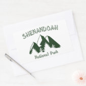 Sticker Rectangulaire Le Parc national de Shenandoah (Enveloppe)