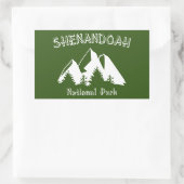 Sticker Rectangulaire Le Parc national de Shenandoah (Sac)