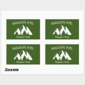 Sticker Rectangulaire Le Parc national des Monts Guadalupe (Feuille)