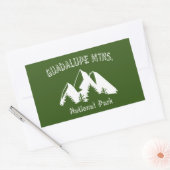 Sticker Rectangulaire Le Parc national des Monts Guadalupe (Enveloppe)