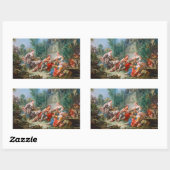 Sticker Rectangulaire le paysage idyll rococo de francois boucher shephe (Feuille)