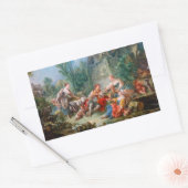 Sticker Rectangulaire le paysage idyll rococo de francois boucher shephe (Enveloppe)
