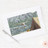 Sticker Rectangulaire Le peuple Bush d'Alaska (Enveloppe)