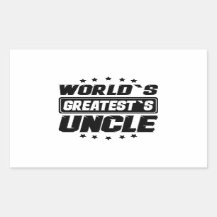 Sticker Rectangulaire Le plus grand oncle du monde