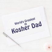 Sticker Rectangulaire Le plus grand papa Kosher du monde (Enveloppe)