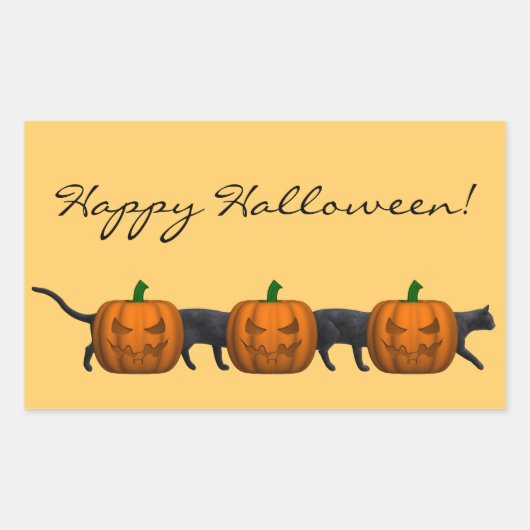 Sticker Rectangulaire Le plus long chat du monde (Devant)