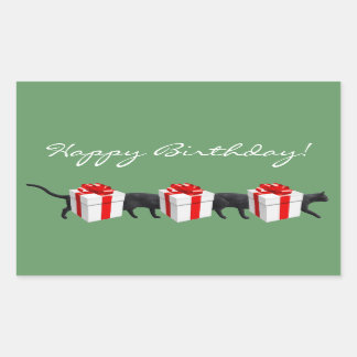 Sticker Rectangulaire Le plus long chat du monde