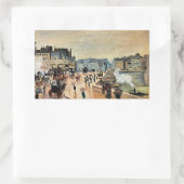 Sticker Rectangulaire Le Pont Neuf par Claude Monet (Sac)