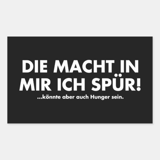 Sticker Rectangulaire Le Pouvoir en moi (Devant)