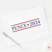 Sticker Rectangulaire Le président américain de Modern Mike Pence 2024 (Enveloppe)