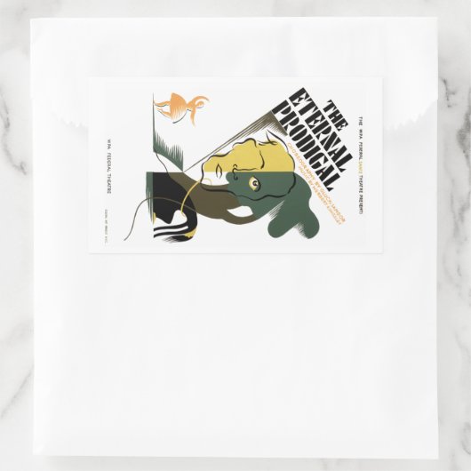 Sticker Rectangulaire Le prodigue éternel (Sac)