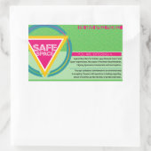 Sticker Rectangulaire Le projet Espace sécurisé (Sac)