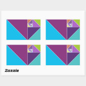 Sticker Rectangulaire Le ratio d'or (Feuille)