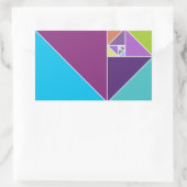 Sticker Rectangulaire Le ratio d'or (Sac)