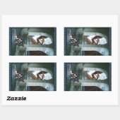 Sticker Rectangulaire Le repaire du Dragon (Feuille)