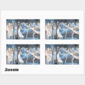 Sticker Rectangulaire Le rêve de la nuit d'été, William Blake (Feuille)