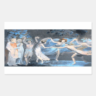 Sticker Rectangulaire Le rêve de la nuit d'été, William Blake