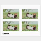 Sticker Rectangulaire Le rêve de Lena (Feuille)