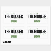 Sticker Rectangulaire Le Riddler - Je Sais Ce Que Je Dois Devenir (Feuille)