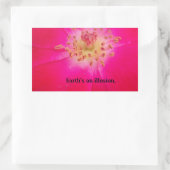 Sticker Rectangulaire Le Rose cosmique : Le design trompeur de la nature (Sac)