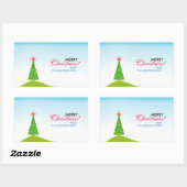 Sticker Rectangulaire Le Sapin (Feuille)